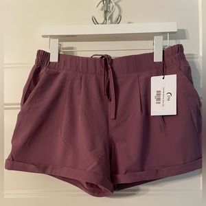 BNWT Zyia Shorts with Mesh Lining Purple Retail $49